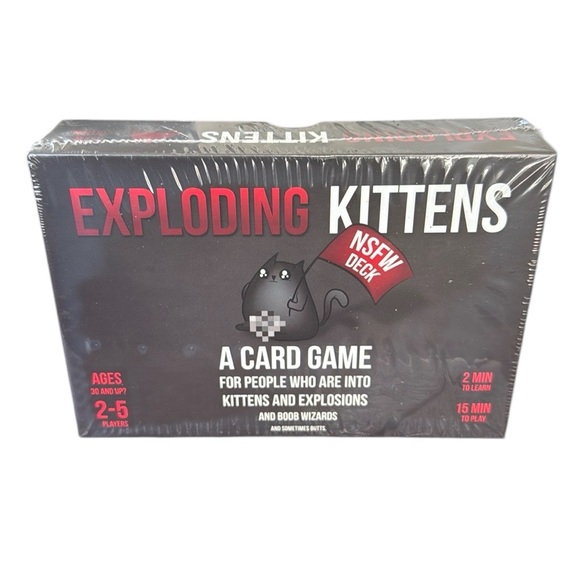 Exploding Kittens NSFW Edition Card Game NEW Sealed - Picture 1 of 3